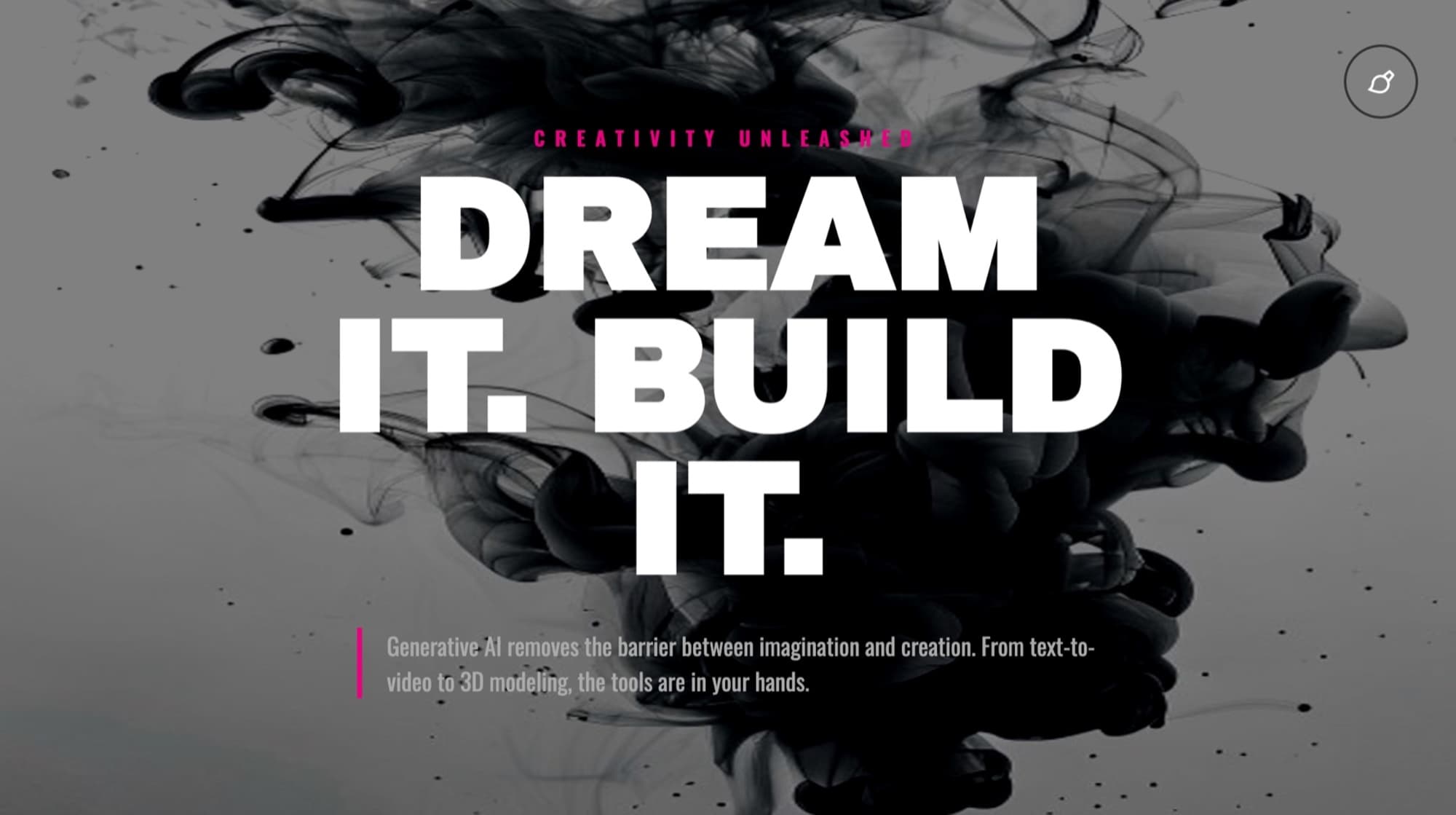DREAM IT. BUILD IT. — bold typographic creative poster made with PageOn