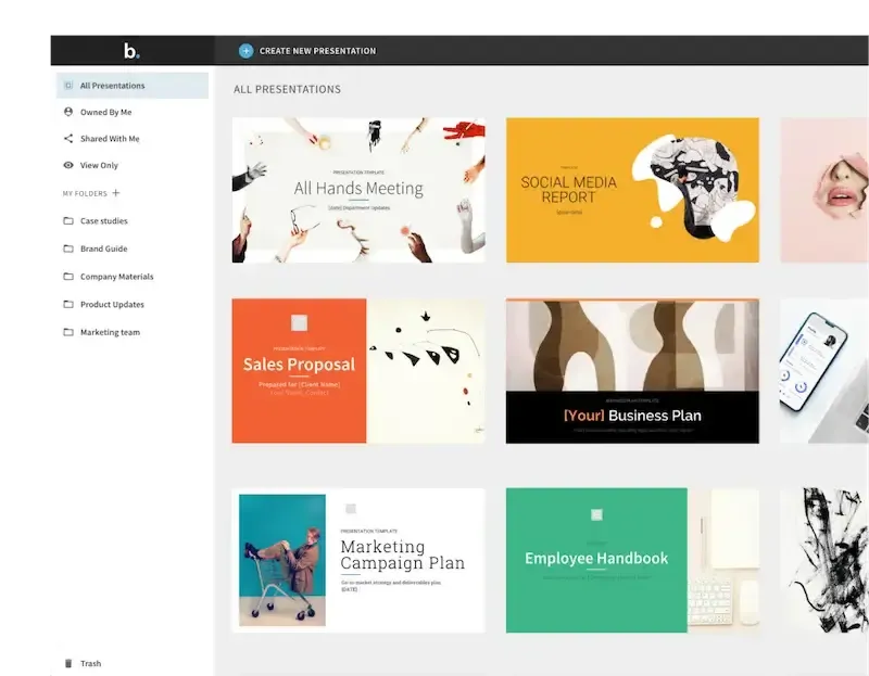 AI-generated presentation visual examples